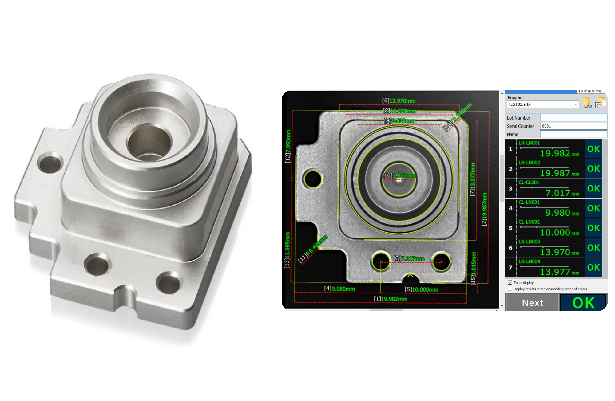 Dimension Measurement of Small Machinery Parts in Manufacturing with ...