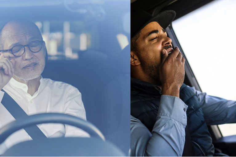 Driver drowsiness yawning microsleep detection using AI