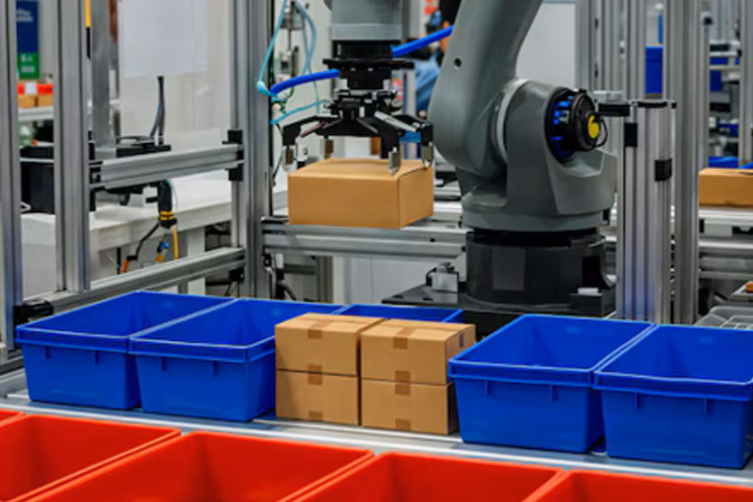 Material handling robotic automation