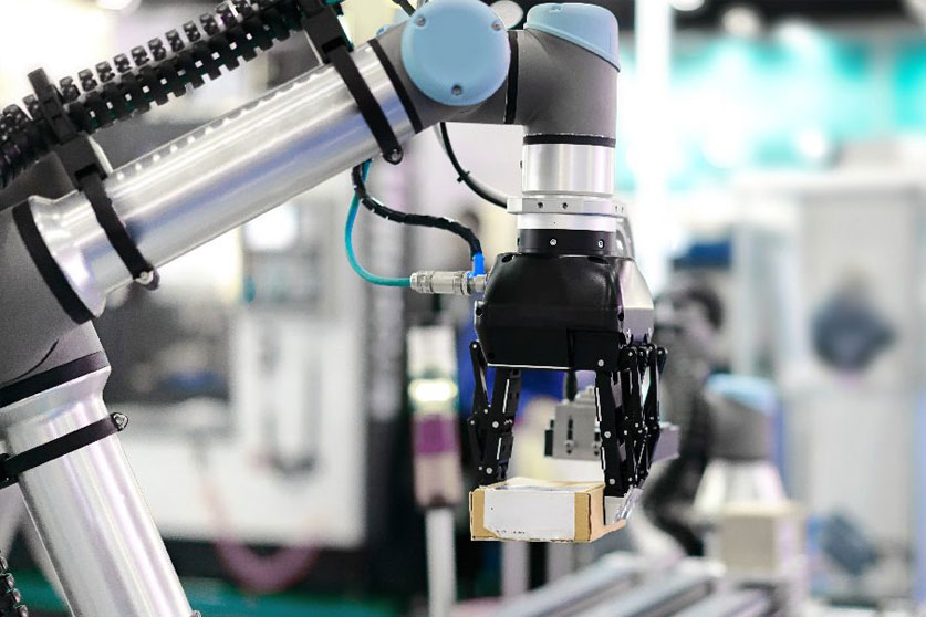 Robot performing pick and place automation