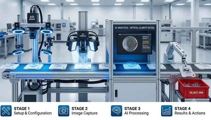 Microscopic Inspection System Setup